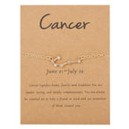 Bracelet Femme Signe du Zodiaque 12 Constellations cancer