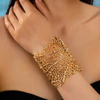 Bracelet Large Corail Femme or