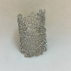 Bracelet Large Corail Femme argent