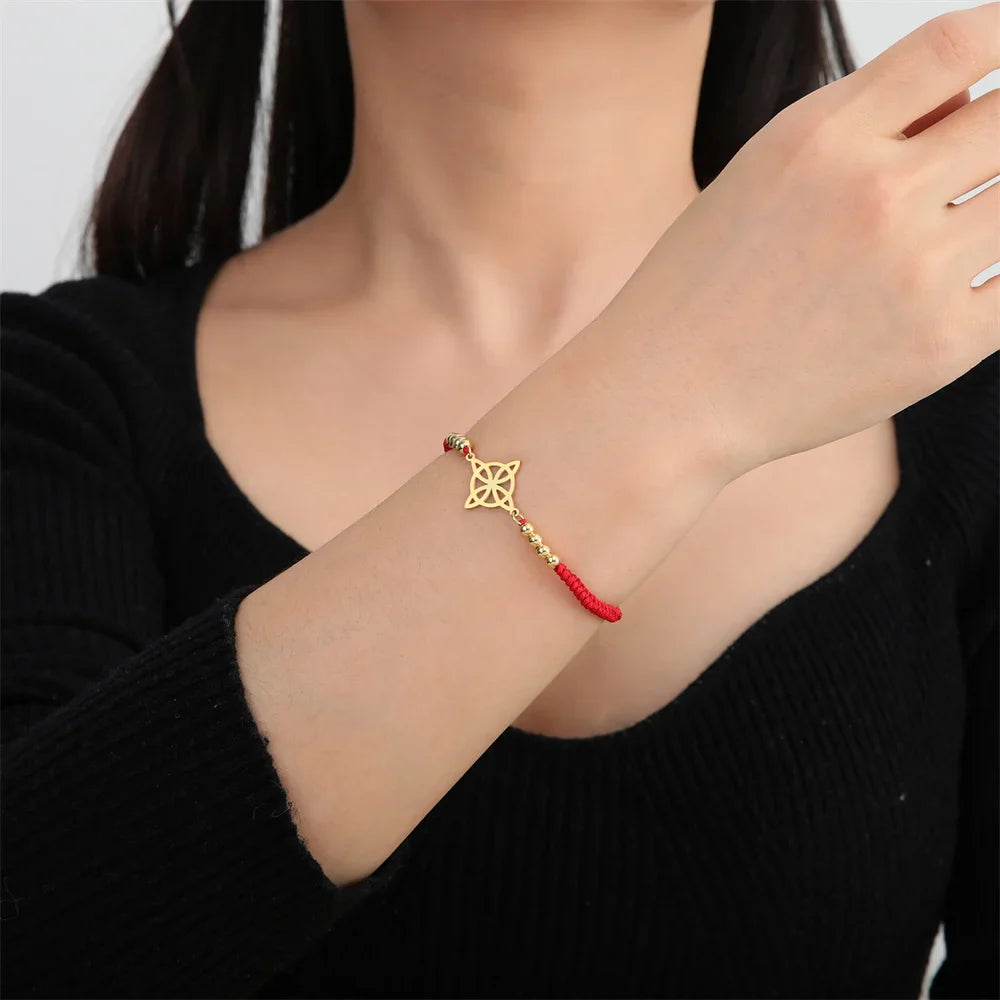 魔女の結び目 レディース ブレスレット チェーンブレスレット 保護 Wiccan 1
