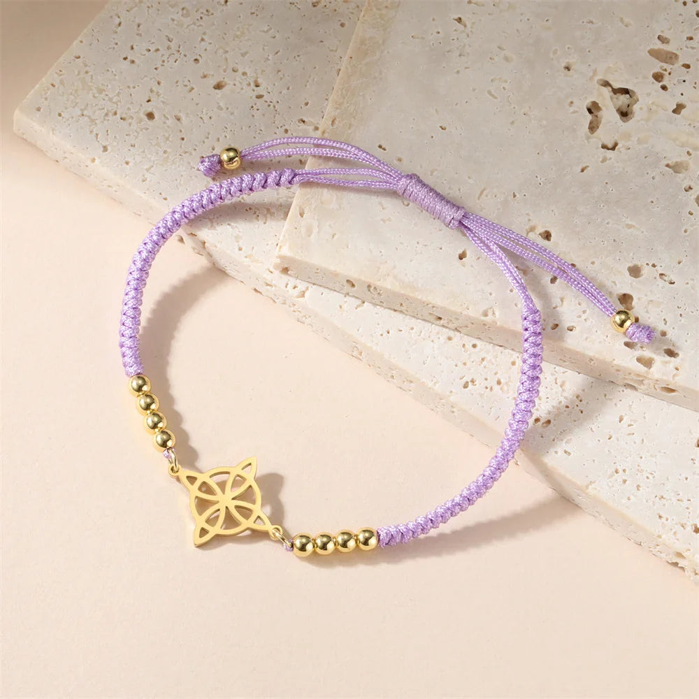 魔女の結び目 レディース ブレスレット チェーンブレスレット 保護 Wiccan 3