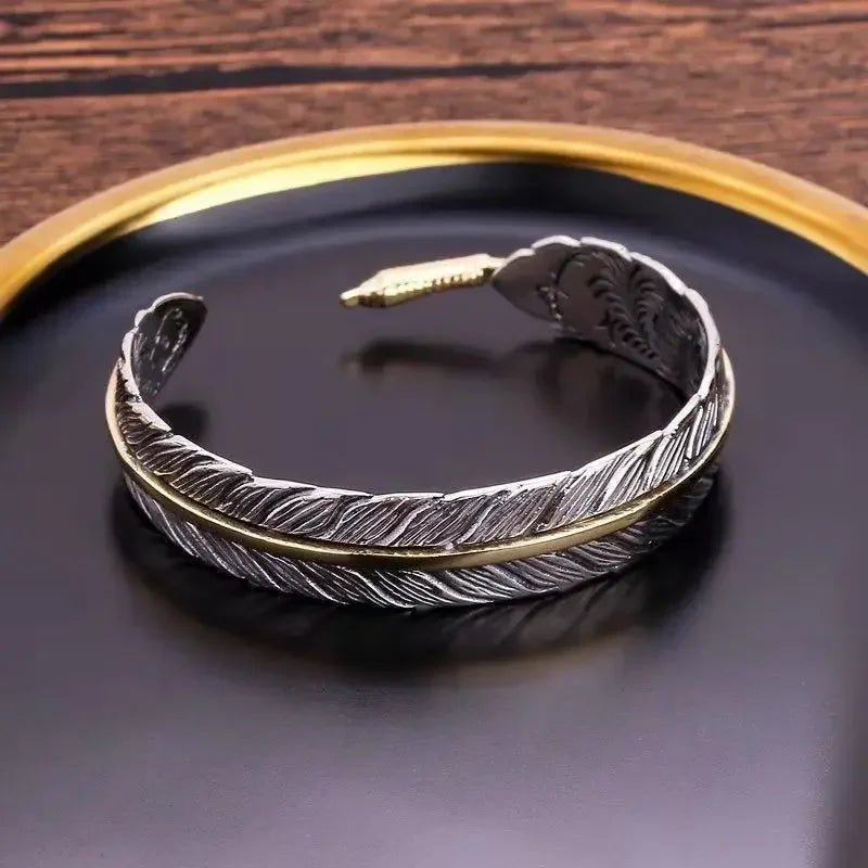 Bracelet Plume Ethnique Femme ou Homme