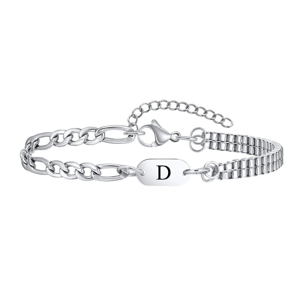Bracelet pour homme initiale - lettre
