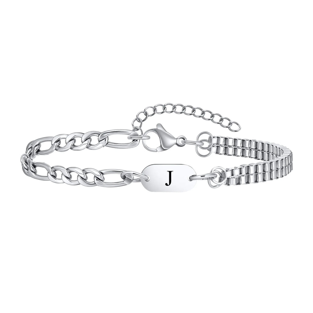 Bracelet homme initiale j