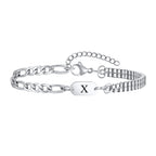 Bracelet homme initiale x
