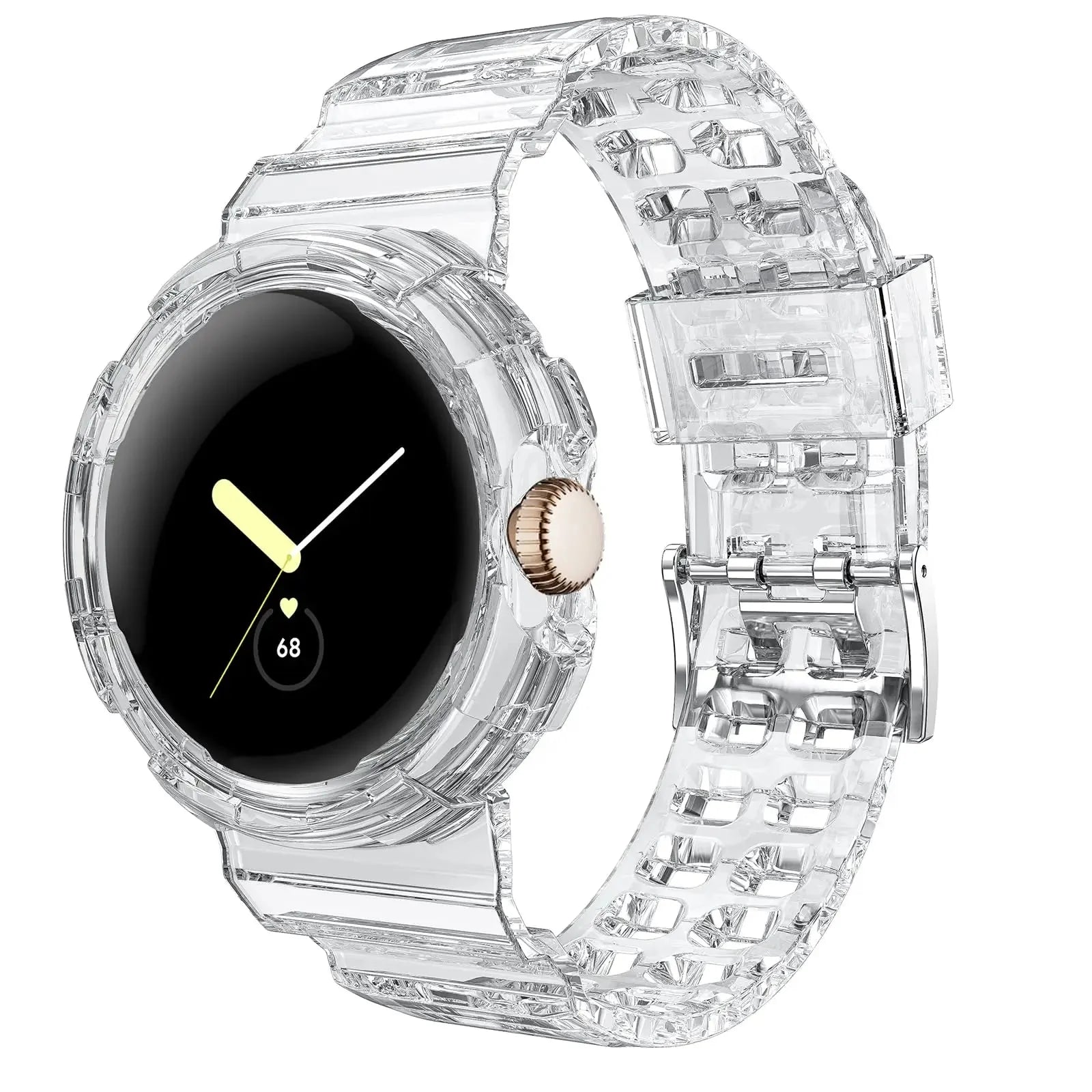Google Pixel Watch 1 & 2 用スマートウォッチブレスレット クリア