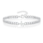 Bracelet torsadé initiale l