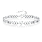 Bracelet torsadé initiale v