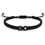 Bracelet tressé initiale h