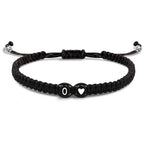 Bracelet tressé initiale o