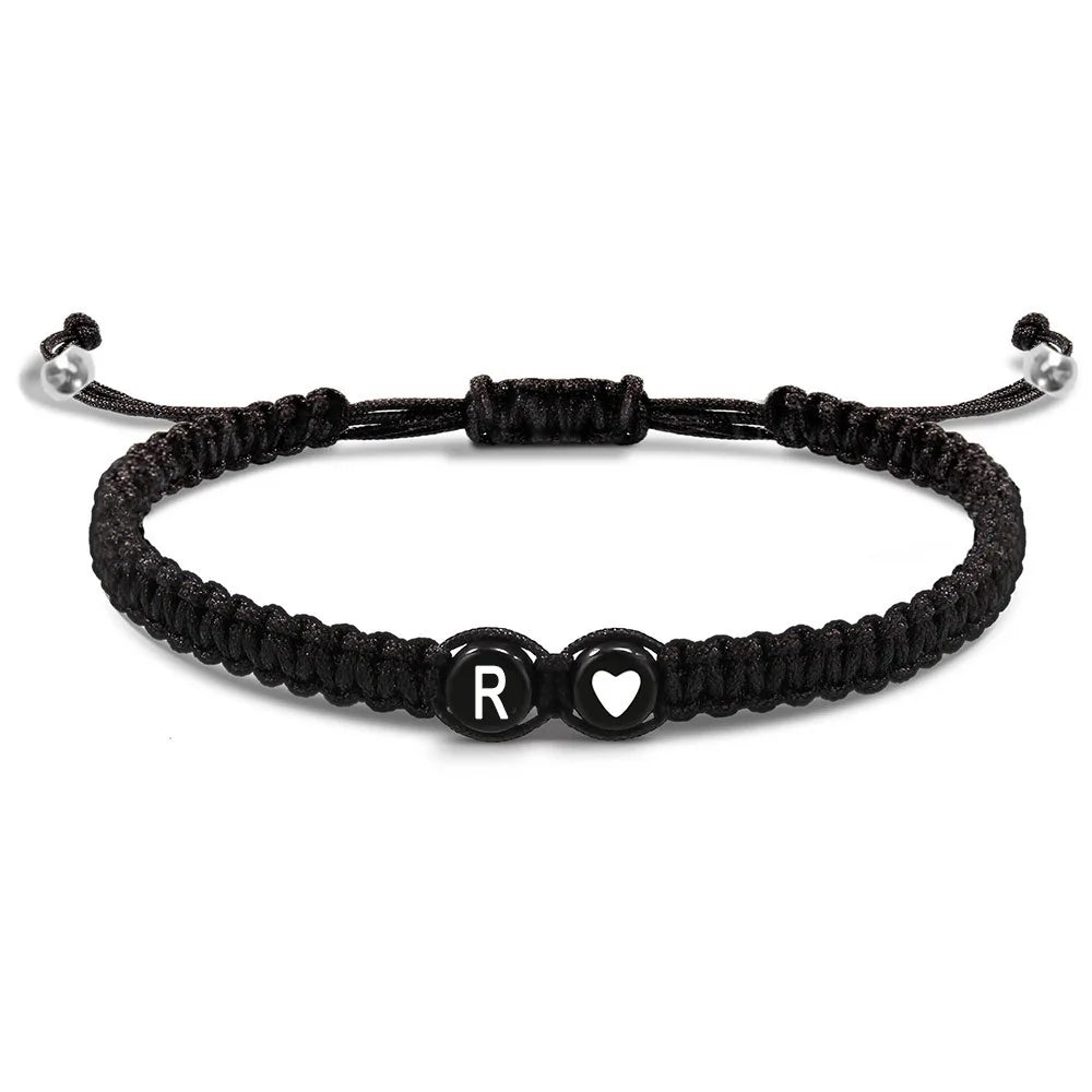 Bracelet tressé initiale r