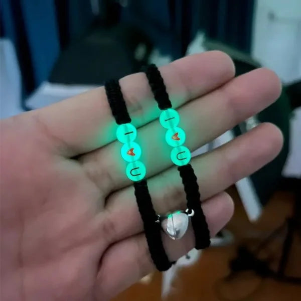 Bracelets pour Couples Gourmette Love Lumineux