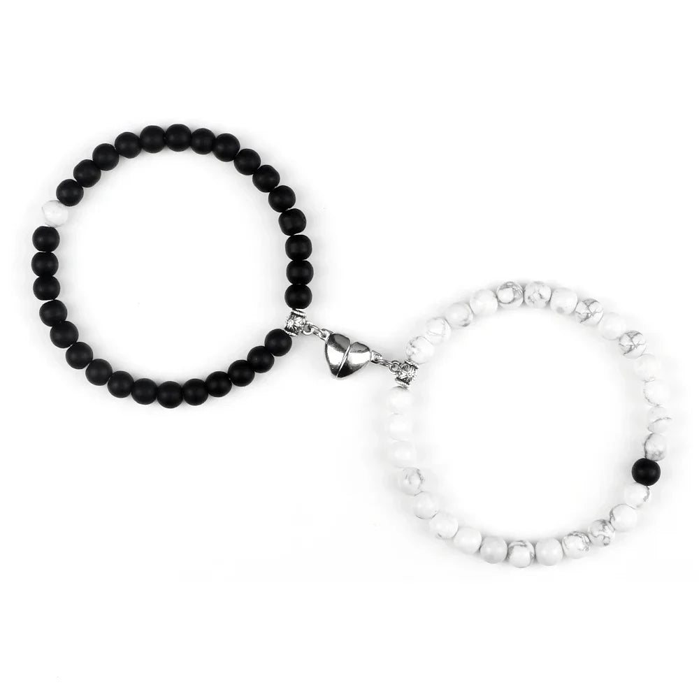 Bracelets pour Couples Magnétiques Perles
