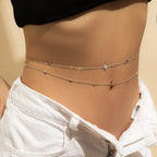 Chaîne de Hanche - Bijou de Taille et Ventre Femme argent