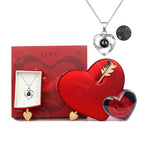 ローズとネックレス付き エターナルラブ ギフトボックス 