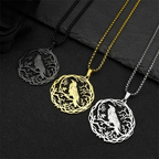 Collier avec Pendentif Arbre avec Oiseau or