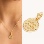 Collier avec Pendentif Astrologie Signe du Zodiaque