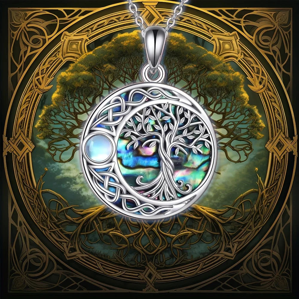 Collier avec Pendentif Celtique Arbre de Vie