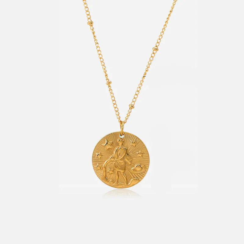 Collier avec Pendentif Constellation Signe du Zodiaque