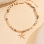 Collier avec Pendentif Coquillage Etoile de Mer