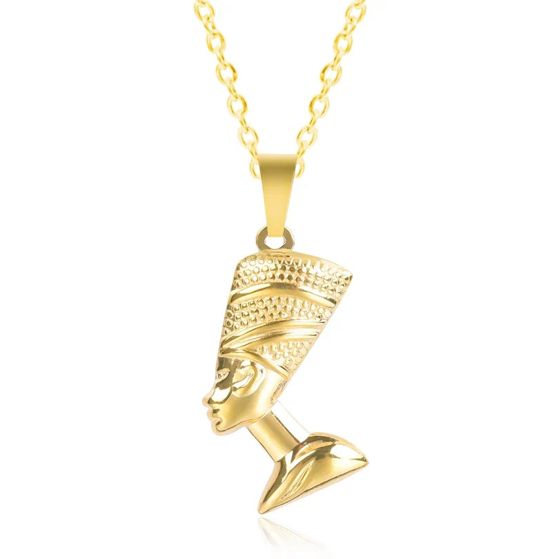 Collier avec Pendentif de Nefertiti or