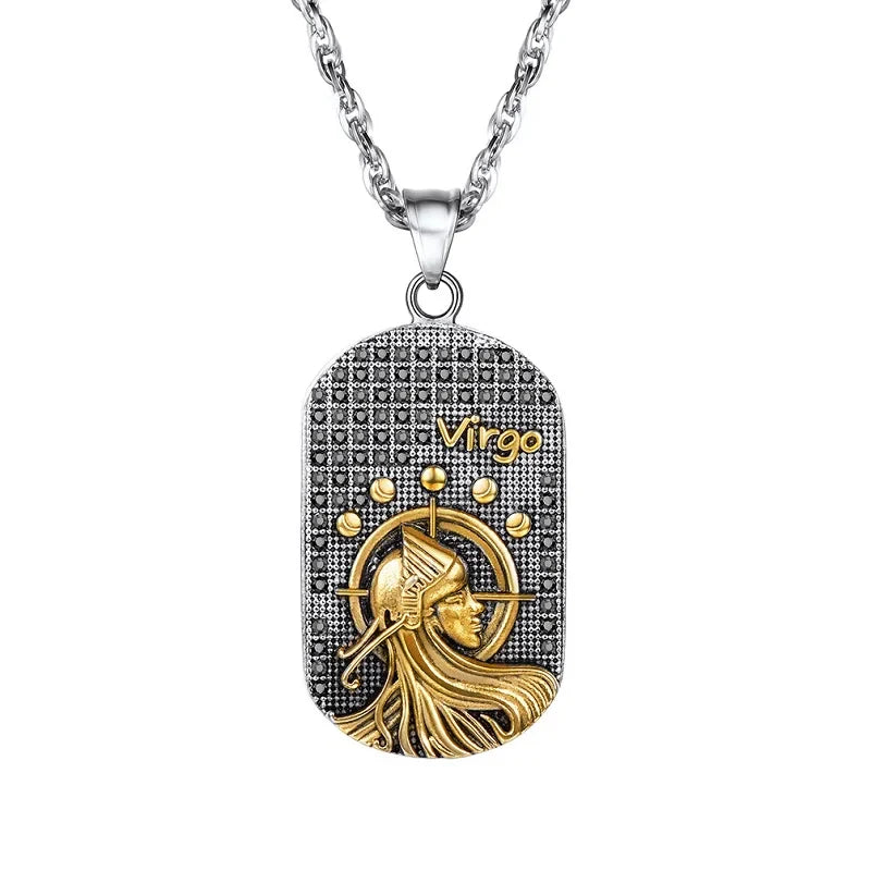 Collier avec Pendentif de Style Signe du Zodiaque Astrologique