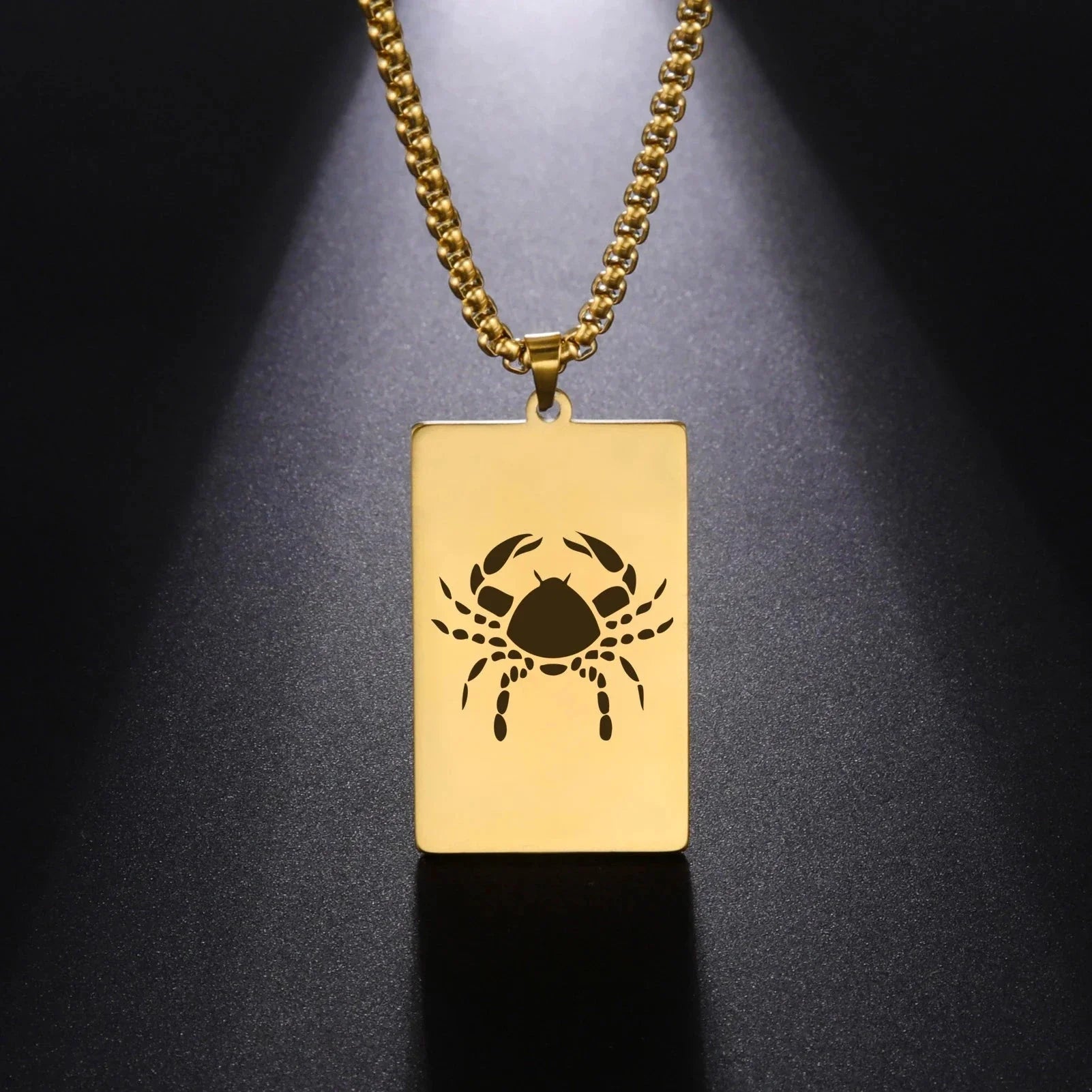 Collier avec Pendentif Elégant Signe du Zodiaque Astrologique