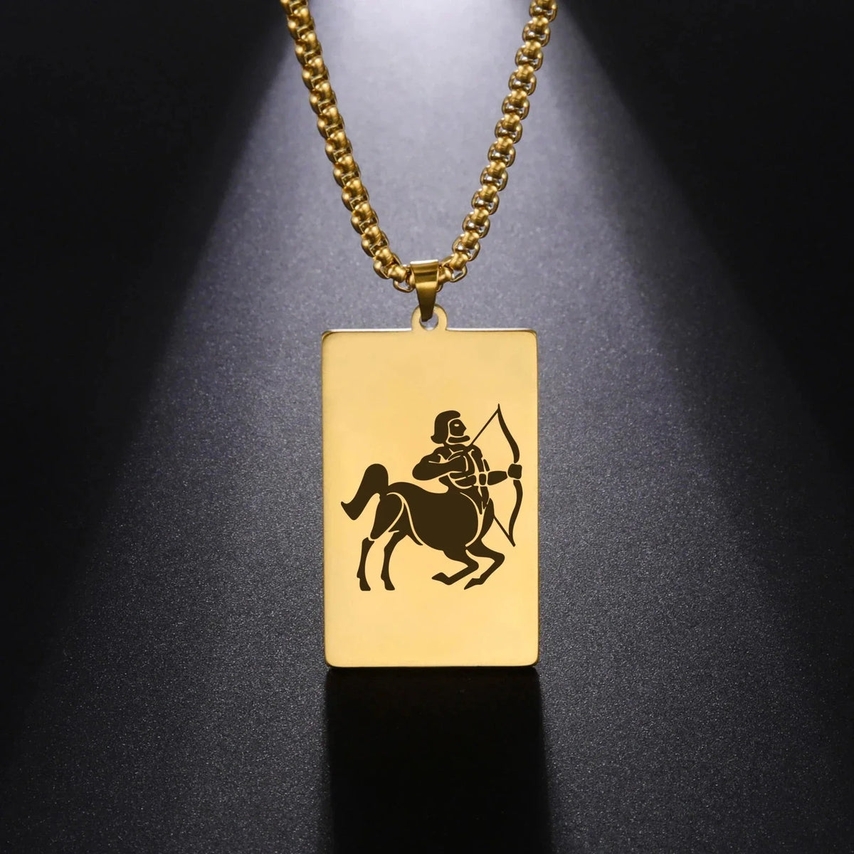 Collier avec Pendentif Elégant Signe du Zodiaque Astrologique