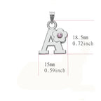 Collier avec pendentif initiale et fleur
