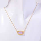 Collier avec Pendentif en Crystal Coloré Signe du Zodiaque