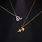 Collier avec Pendentif Dorés Signe du Zodiaque