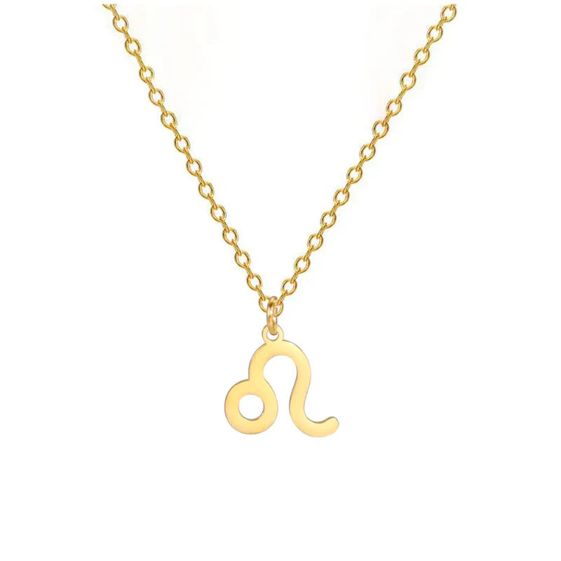 Collier avec Pendentif Dorés Signe du Zodiaque