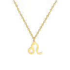 Collier avec Pendentif Dorés Signe du Zodiaque