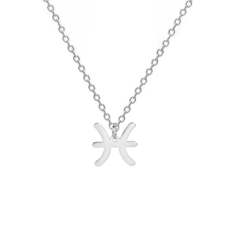 Collier avec Pendentif Dorés Signe du Zodiaque