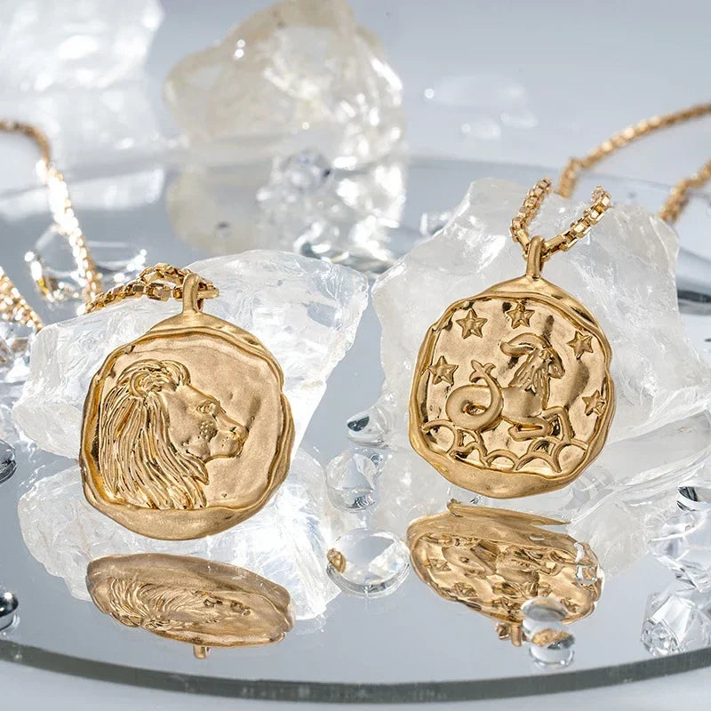 Collier avec Pendentif Signe du Zodiaque