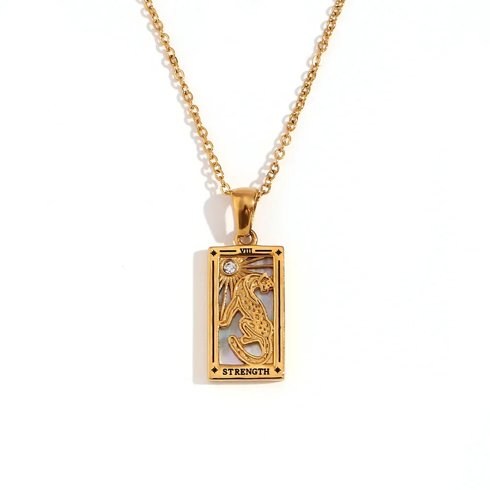 Collier avec Pendentif Tarot