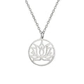 Collier Bouddhiste Fleur de Lotus argent