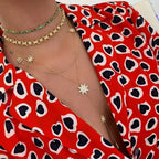 Collier en Y - chaîne de décolleté étoile pour femme or