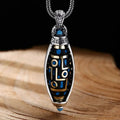 Collier Pendentif à Motifs Tournant Anti-Stress