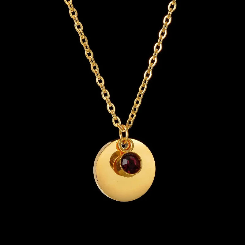 Collier Pendentif avec Pierre de Naissance