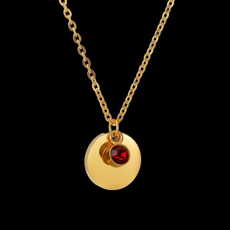 Collier Pendentif avec Pierre de Naissance