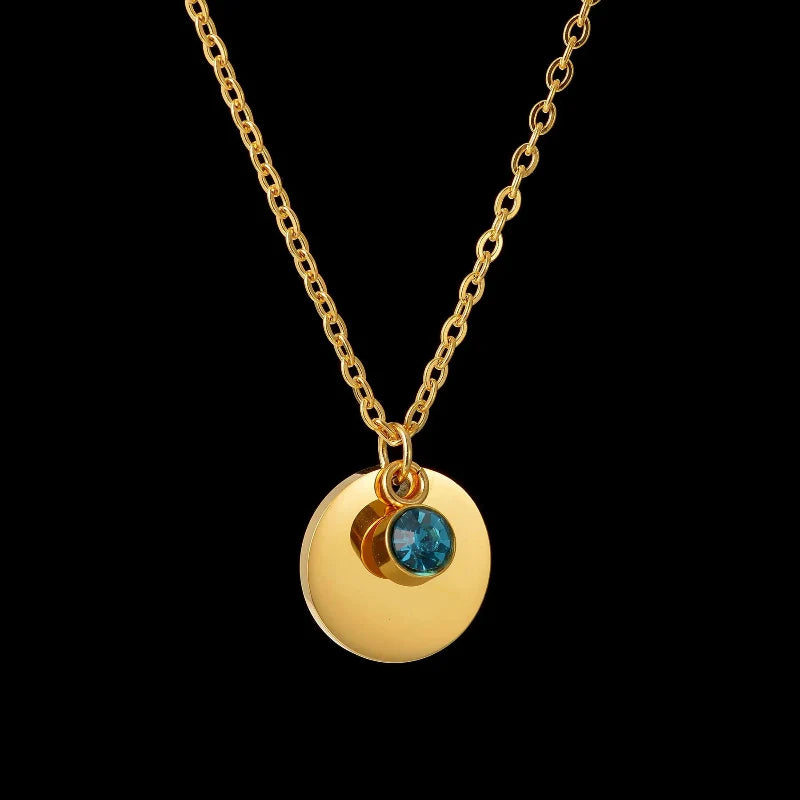 Collier Pendentif avec Pierre de Naissance