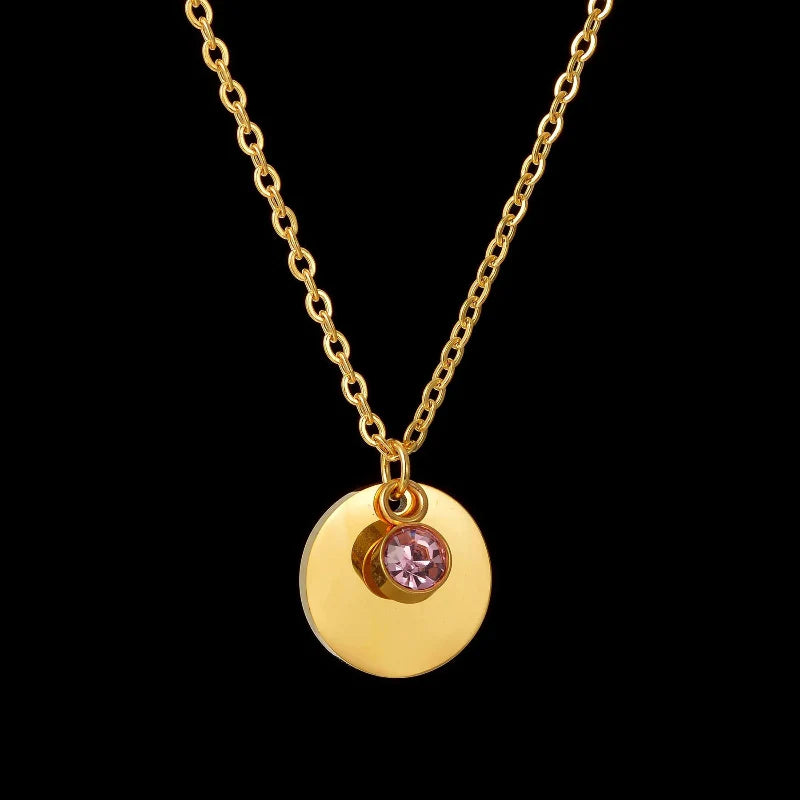 Collier Pendentif avec Pierre de Naissance