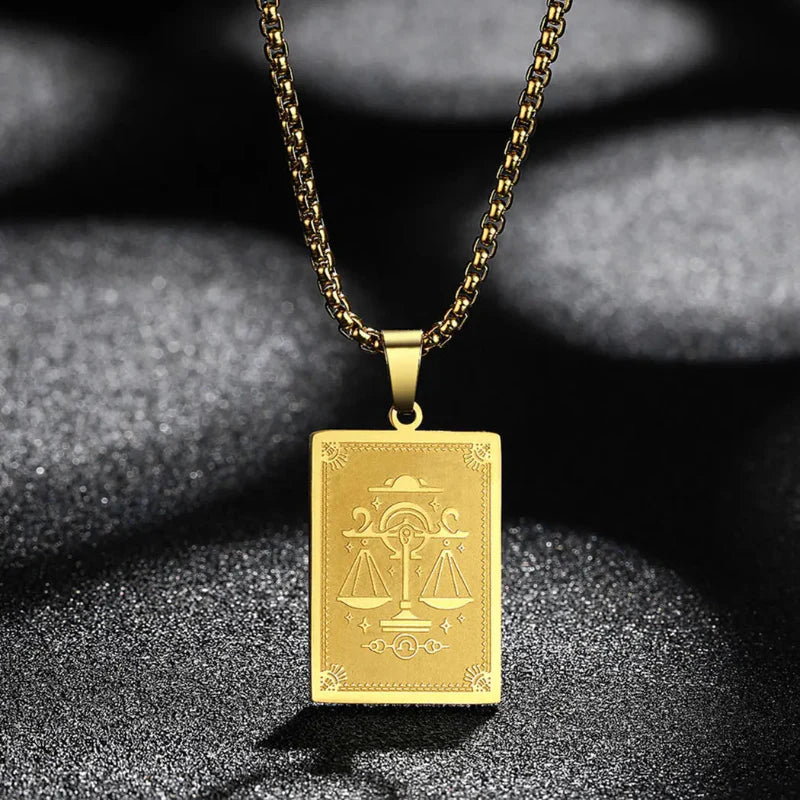 Collier Pendentif avec Signe du Zodiaque