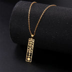 Collier Pendentif Cartouche Hiéroglyphes Egypte