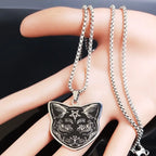 黒猫ペンダントネックレス　ペンタクル　ウィッカン魔術