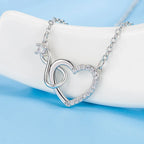 Collier Pendentif Coeur Argent Infini