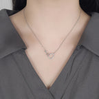 Collier Pendentif Coeur Argent Infini
