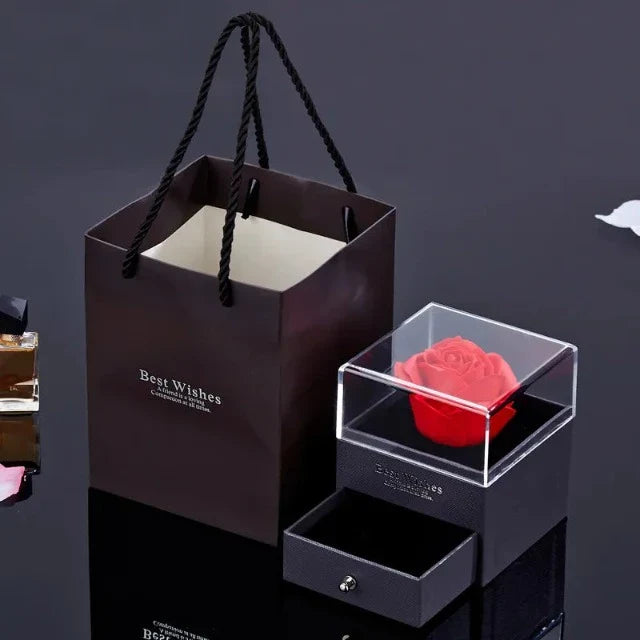 ギフトボックス付き ハートペンダントネックレス "Je T'Aime"