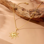 Collier Pendentif Soleil pour Femme
